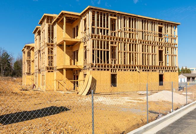 a mobile fence protecting a job site and workers in Riverton, UT